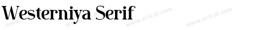 Westerniya Serif字体转换